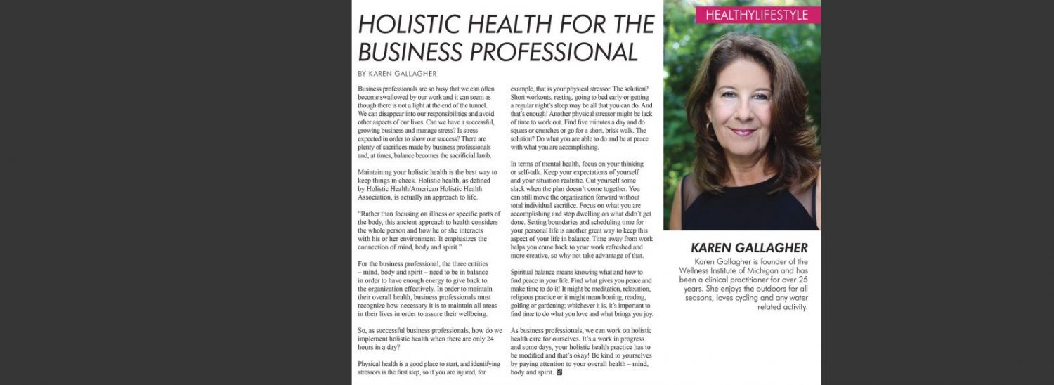 Holistic Health Article